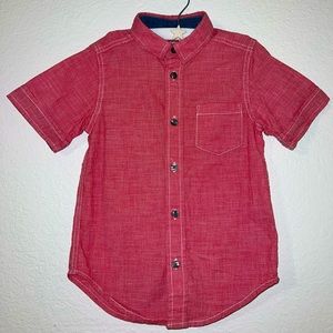Wranglers boy button up shirt Red size 4/5 small